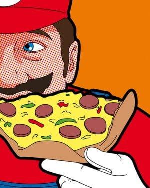 Grég Guillemin - Supermario - Tablou personalizat abstract