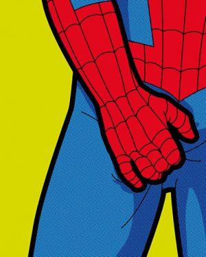 Grég Guillemin - Spiderman se scarpină - Tablou personalizat abstract