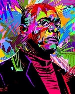 Samuel L. Jackson - Tablou personalizat abstract